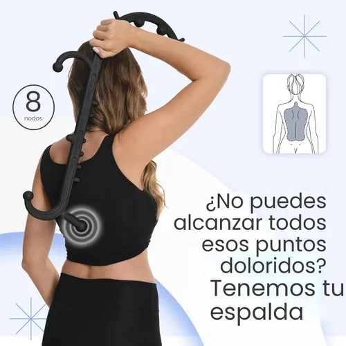Miniatura 3 de Ranarose Masajeador de Tejido Profundo para Espalda y Cuello - Stick de Masaje para la Espalda para Alivio del Dolor, Removedor de Nudos Musculares