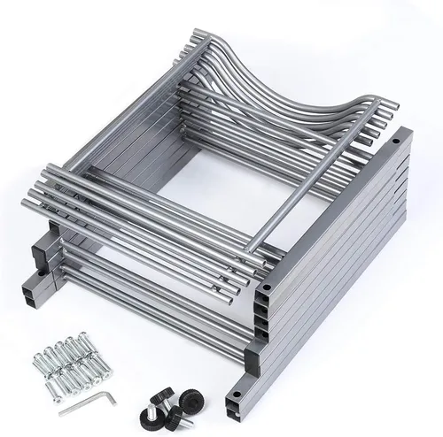 Miniatura 8 de LIANTRAL Soporte para Jarra de Agua de 5 Galones, Estante de Almacenamiento de Botellas de Agua de 5 Galones, 5 Niveles, Plata plateado