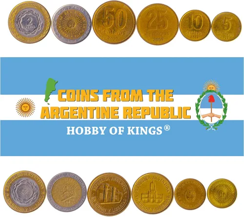 Miniatura 3 de 3 Monedas de Argentina Colección Argentina de Monedas 1 5 10 Pesos Circulado 2017-2020 Jacaranda Jacaranda Caldenia Arrayan