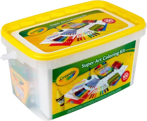 Miniatura 4 de Crayola Super Art - Kit para colorear (+ de 100 unidades), los colores del cubo varían, exclusivo de Amazon, regalo para niños