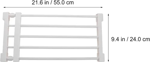 Miniatura 9 de Cabilock Estante de tensión de armario y barra de almacenamiento de metal expandible, organizador ajustable, separador divisor para gabinete