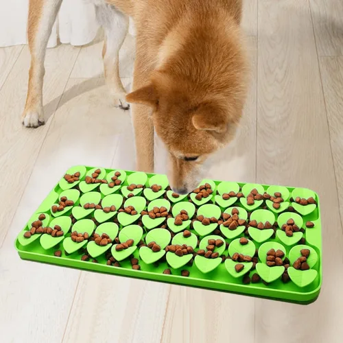 Miniatura 12 de Alfombrilla de Olfateo de Silicona Grande para Perros Pequeños, Medianos y Grandes para Comer Más Lento, Tapete Alimentador Lento para Lamer
