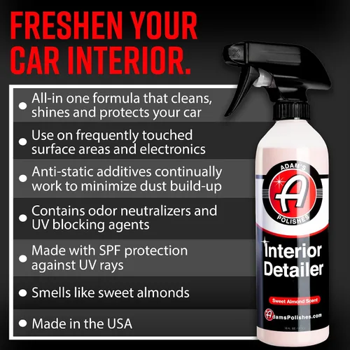 Miniatura 2 de Adam's Polishes Interior Detailer 16 onzas líquidas (Orquídea de Piña) – Limpiador total del interior del automóvil, protector y acondicionador