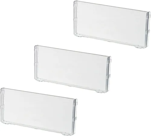 iDesign Separadores de plástico reciclado, paquete de 3, The Rosanna Pansino Collection - 5.8 pulgadas, separadores transparentes
