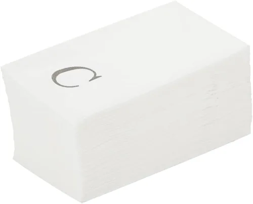 Miniatura 14 de Luxenap Toallas de invitados de tacto de lino de 15.8 X 7.9 pulgadas, 50 toallas de mano con letras - Letra dorada "S", fuente sans serif