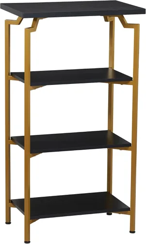 Miniatura 21 de Household Essentials Mesa de centro rectangular de hierro negro y oro