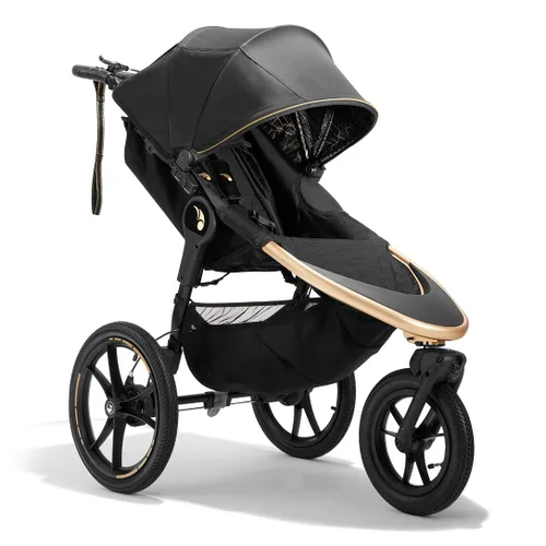 Baby Jogger Summit X3 - Cochecito para correr de 3 ruedas con freno de mano con una sola mano, plegable compacto y suspensión en todas las ruedas,