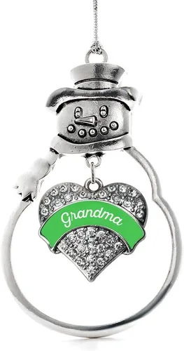 Miniatura 93 de Inspired Silver - Big Sis - Adorno de Navidad plateado - Adorno de árbol de Navidad con dije de corazón con circonita cúbica - Decoración colgante