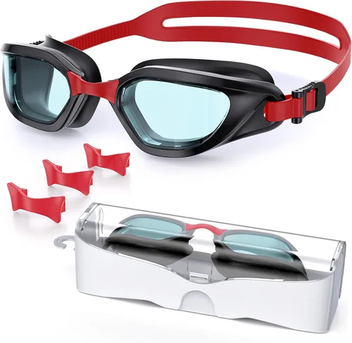 Miniatura 32 de Gafas de Natación, Gafas de Natación Unisex para Adultos Anti Niebla Anti UV Sin Fugas Visión Amplia para Hombres Mujeres Jóvenes