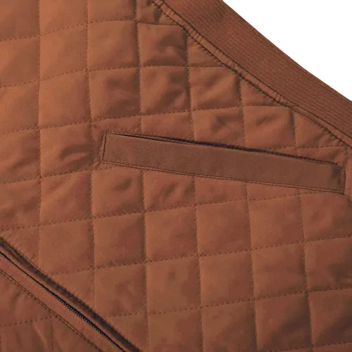 Miniatura 6 de Bienzoe Chaleco liviano sin mangas, acolchado, con cierre, casual, para mujeres con laterales elásticos.