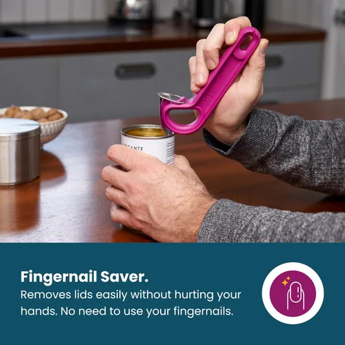 Miniatura 5 de Dext - Abrelatas de Anilla, Abrelatas de Latas Pop para Personas Mayores, Artritis y Parkinson, Fácil de Abrir, Mango Ergonómico con Agarre Cómodo.