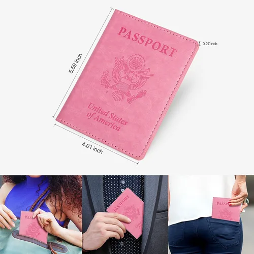 Miniatura 3 de labato - Cartera de piel sintética para pasaporte con tarjetero de vacuna