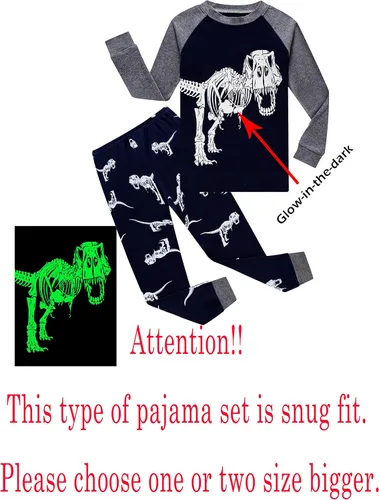 Miniatura 2 de Family Feeling Conjunto de pijama de manga larga, diseño 100% de algodón, para niños pequeños