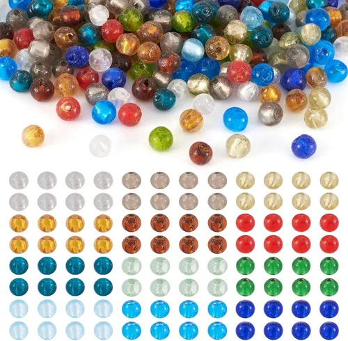 Miniatura 15 de Craftdady - Cuentas de vidrio soplado 2-2 colores mezclados