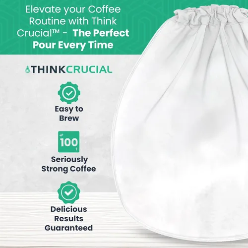 Miniatura 2 de 1 bolsa coladora de repuesto compatible con Toddy« Cold Brew System 5 galones cerveceras comerciales, lavable y reutilizable (paquete de 1) Think