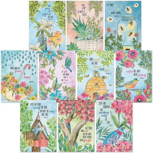 Miniatura 14 de Current Nature's Serenade Religious Thinking of You - Juego de tarjetas de felicitación de amistad, paquete económico de 20 tarjetas con sobres