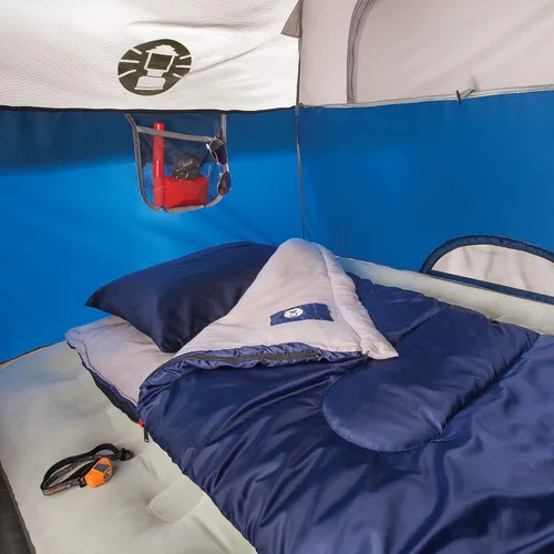 Miniatura 8 de Tienda de campaña Coleman Sundome con toldo contra lluvia, juego de tiendas para 2/3/4/6 personas, se monta en 10 minutos, refugio a prueba de clima