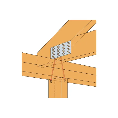 Miniatura 4 de Simpson Strong-Tie SDWC15600B-KT Tornillo de armadura SDWC de accionamiento fuerte — 0.155 pulgadas x 6 pulgadas T30 Recubrimiento de zinc