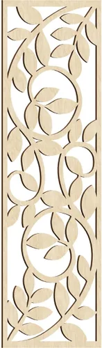 Miniatura 148 de 9 3/8"W x 24 3/8"H x 1/4"T Utica Decorativo Fretwork Madera Paneles de Pared, Abedul