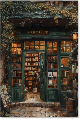 Miniatura 29 de Haitunone Arte de Pared de Lectura Femenina Victoriana Academia Oscura Libros Melancólicos Póster Pintura al Óleo Antigua Impresiones en Lienzo