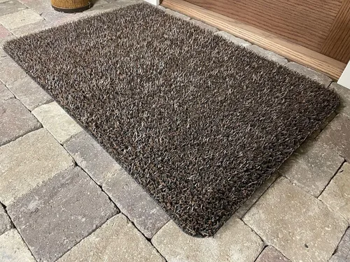 Miniatura 7 de Clean Machine 10377095 High Traffic Astroturf Dirt Trapper Doormat, 23.5" x 35.5", Brown Gris-Carbón
