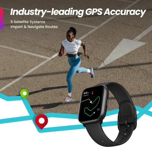 Miniatura 4 de Amazfit Reloj inteligente activo con entrenador de ejercicios AI Fitness y Bip 5 Smart Watch con pantalla ultra grande
