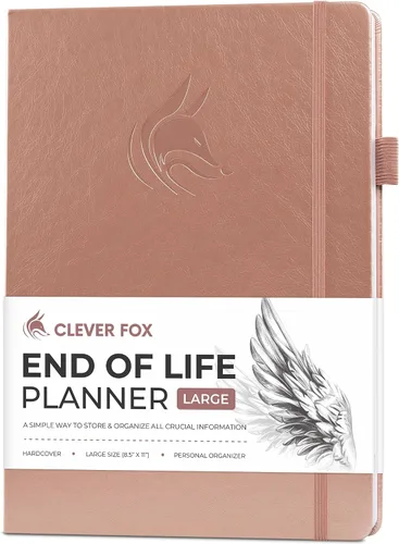 Miniatura 23 de Clever Fox Planificador de fin de vida - Organizador de arreglos finales para beneficiarios, preparación de testamentos, últimos deseos y Negro