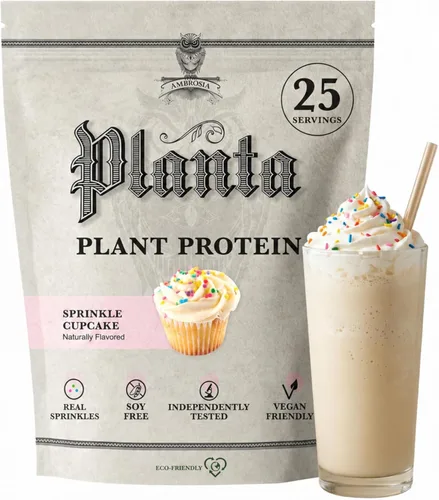 Miniatura 13 de Ambrosia Planta - Polvo de proteína a base de plantas 20g Polvo de proteína vegana sin lácteos con aminoácidos BCAA Apto para dieta cetogénica