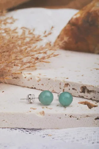 Miniatura 39 de Aretes de jade para mujer, hipoalergénicos, hechos a mano, joyería de jade verde real para mujeres y hombres, regalo para aniversario, graduación