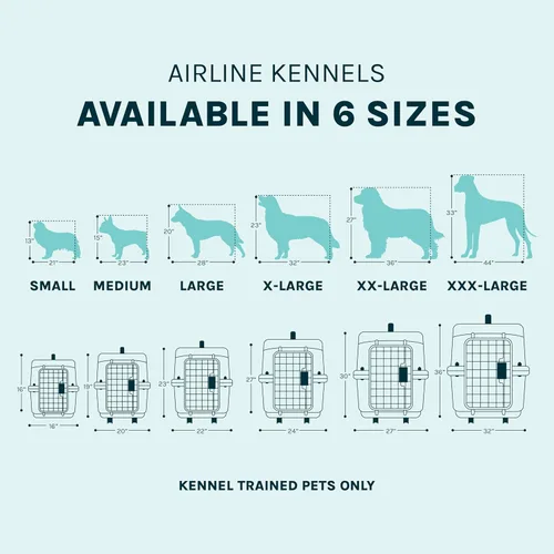 Miniatura 11 de SportPet - Jaula de viaje para perros con puerta de alambre aprobada por aerolíneas, de plástico duradero con ruedas extraíbles, plegable, cuencos