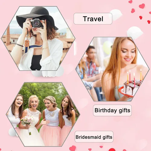 Miniatura 8 de Joyero de viaje para mujeres y niñas, joyero personalizado con monograma, caja de joyería pequeña para accesorios de viaje, joyero de viaje, regalos