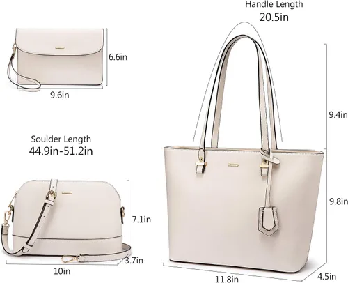 Miniatura 3 de LOVEVOOK Monederos para mujer, juego de bolsos de mano, bolso de hombro, bolso de mano con asa superior, bolsas