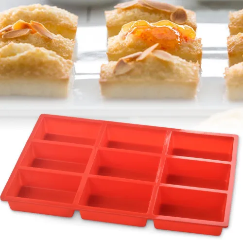 Miniatura 5 de ionEgg Mini molde de silicona para pan, sartén antiadherente, molde para hornear 9 cavidades para pastel de pan, pan, pastel de carne, paquete de 2