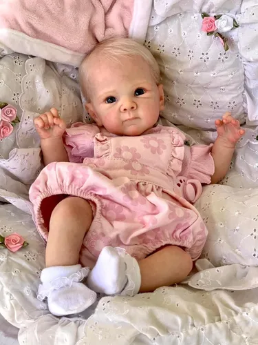 Zero Pam Muñecas de bebé Reborn realistas Niña de 18 pulgadas Muñecas Reborn realistas Muñeca de bebé Reborn de silicona suave Cuerpo completo