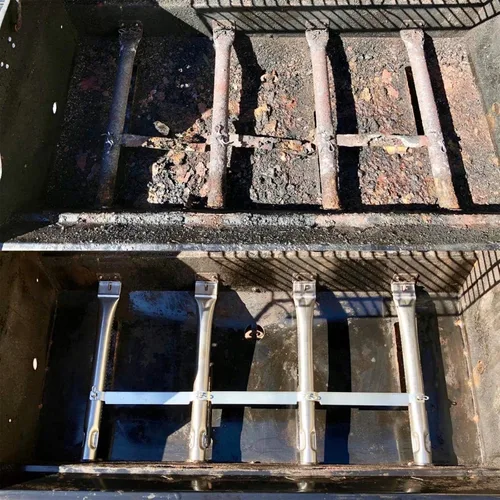 Miniatura 5 de Piezas de repuesto para parrilla Charbroil 4 quemadores 463436215, 463439915, 463436213, 463436214, G432-001N-W1, rejillas de parrilla de hierro