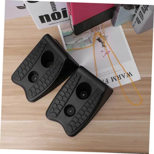Miniatura 6 de 2 piezas de cuñas antideslizantes para ruedas de automóvil, para remolque, bloque de parada, tipo universal