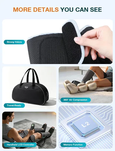 Miniatura 6 de Masajeador de piernas ALLJOY para circulación y alivio del dolor FSA, regalos para papá, mamá, Día de la Madre, Día del Padre, masajeador de piernas