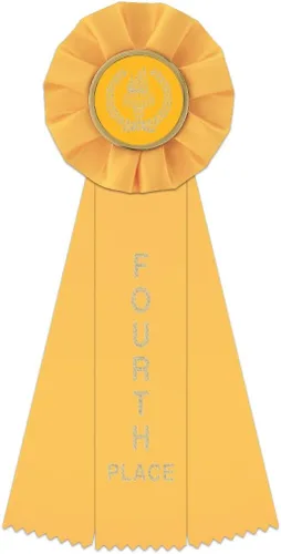 Miniatura 5 de Hodges Badge - Paquete de 7 cintas de roseta de premio - 1, 2, 3, 4, 5, 6 y Premio al participante, cinta de premio de la antorcha de la victoria