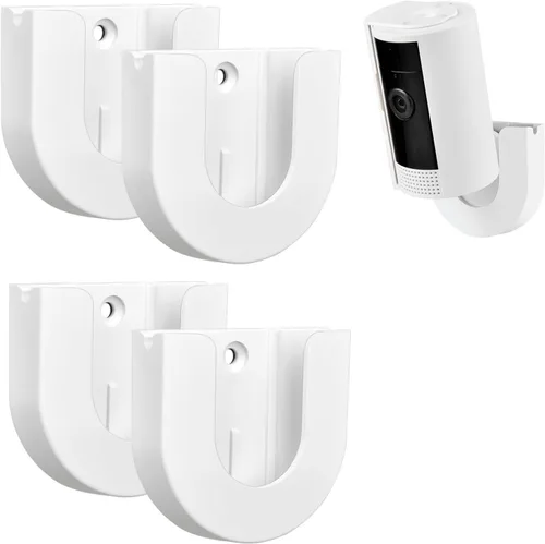 Paquete de 4 soportes adhesivos de pared para cámara interior (2ª generación y 1ª generación), fuerte adherencia, fácil de instalar, no necesita