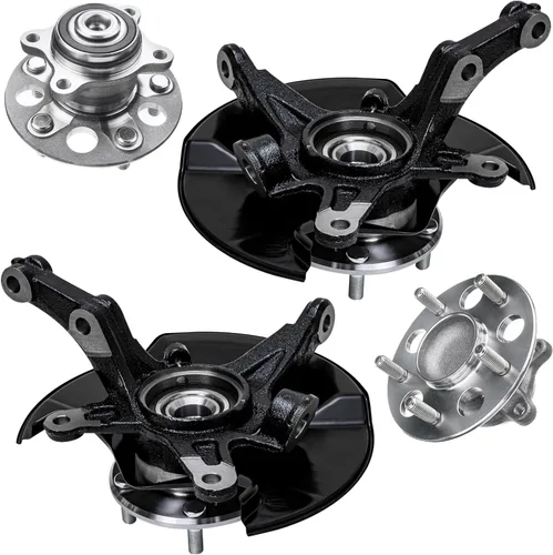 Miniatura 78 de Detroit Axle - Conjunto de manguetas de dirección delanteras de 2 piezas para Hyundai Accent 06-11, 2 manguetas de dirección y conjunto de buje