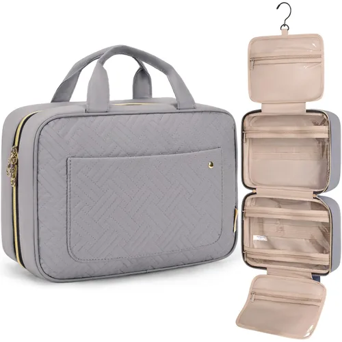 Miniatura 22 de Bolsa de viaje con gancho para colgar, resistente al agua, organizador de cosméticos, bolsa de viaje para accesorios, champú, contenedor