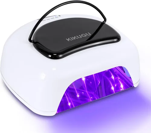 Miniatura 10 de Lámpara de uñas LED UV recargable profesional, luz UV inalámbrica de 96 W para uñas de gel con reflector metálico y base de metal, lámpara de secado