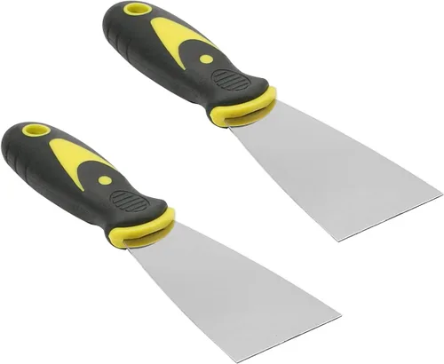 Miniatura 14 de Bettomshin 1 espátula de masilla, cuchillo de acero al carbono de 6 pulgadas con mango de madera, juego de herramientas para masilla, raspador
