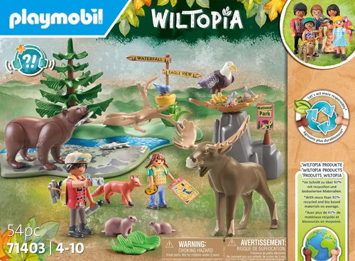 Miniatura 2 de PLAYMOBIL Wiltopia 71403 Excursión a los Animales de América, Juguetes Sostenibles, desde 4 años