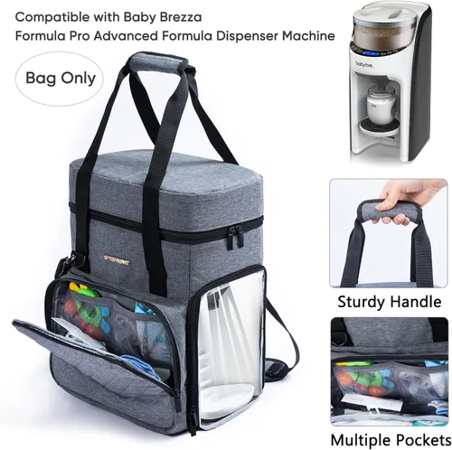Miniatura 4 de SFYBYHEART Estuche de transporte compatible con Baby Brezza Formula Pro Advanced Formula Pro - Bolsa de transporte para mezclador de fórmula