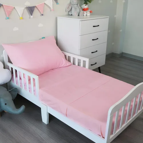 Miniatura 11 de Biloban Juego de sábanas de 3 piezas para niños, juego de ropa de cama de microfibra, incluye sábana para colchón de cuna, sábana plana y funda