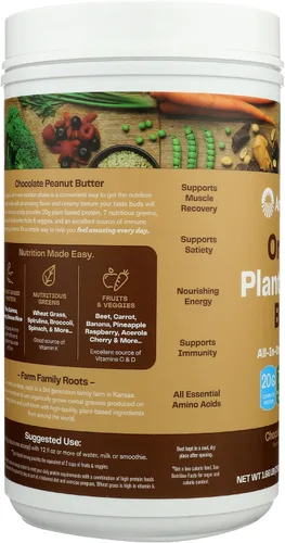 Miniatura 6 de Amazing Grass Mezcla de proteínas vegetales orgánicas: proteína en polvo vegana, nueva fórmula de superalimentos de proteína, batido nutricional
