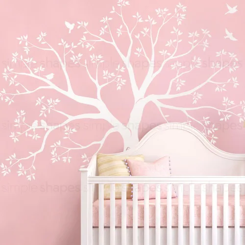 Miniatura 4 de Vinilo decorativo para pared de árbol genealógico de escalera (negro, tamaño pequeño: 92 pulgadas de ancho x 88 pulgadas de alto) Simple Shapes ®