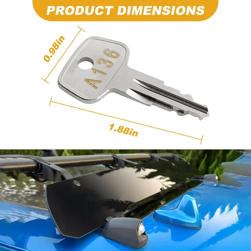 Miniatura 3 de A136 SKS - Llave para portaequipajes de techo, llave de repuesto Yakima, llaves de repuesto para esquí Yakima SKS, caja de carga, portaequipajes