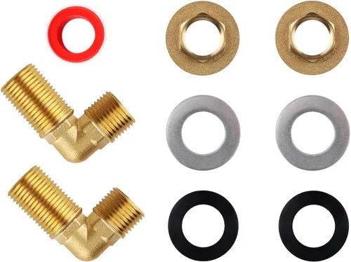 Miniatura 2 de Kit de instalación de grifo comercial, kit de instalación de montaje en pared para montaje en pared, grifo de fregadero de cocina comercial, juego